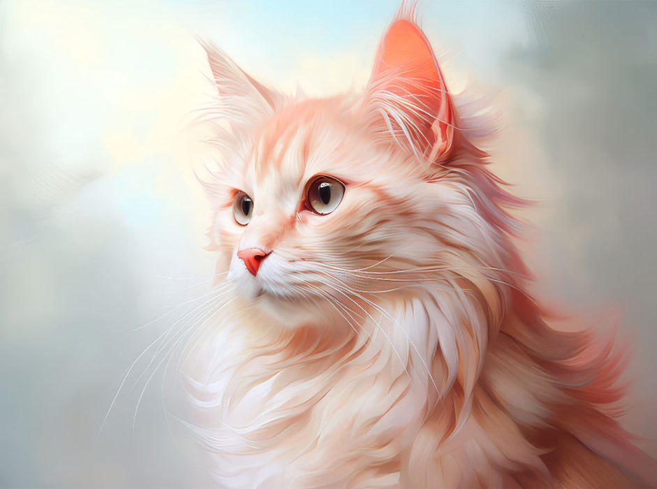 Katzen im Pastell-Stil - CALVENDO Foto-Puzzle'