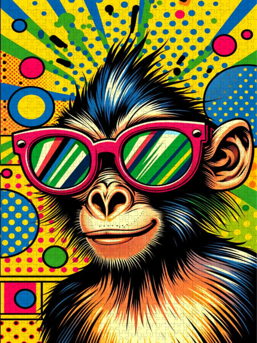 Affe mit Stil - Pop Art - CALVENDO Foto-Puzzle'