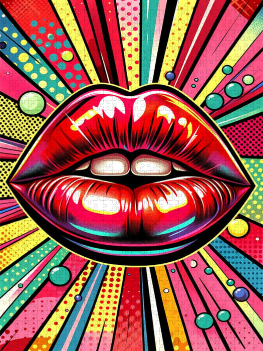 Kuss der Muse - Pop Art - CALVENDO Foto-Puzzle'