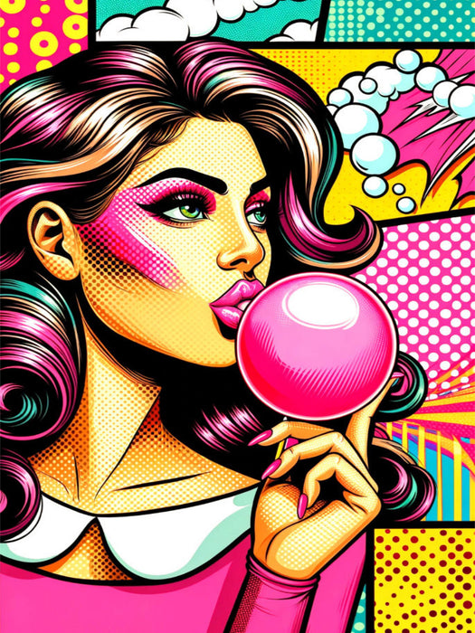 Kaugummi-Blase - Pop Art - CALVENDO Foto-Puzzle'