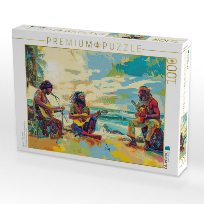 Musiker im Pop-Art-Stil - CALVENDO Foto-Puzzle'