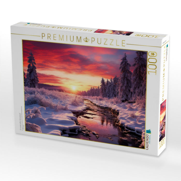 Ein zauberhafter Winterabend - CALVENDO Foto-Puzzle'