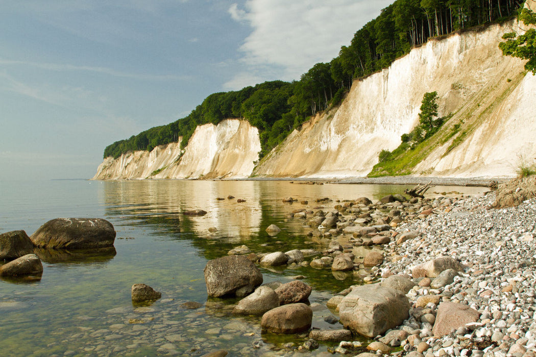 Premium Textil-Leinwand Kreidefelsen Insel Rügen