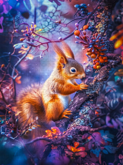 Eichhörnchen und ihre magischen Verstecke - CALVENDO Foto-Puzzle'