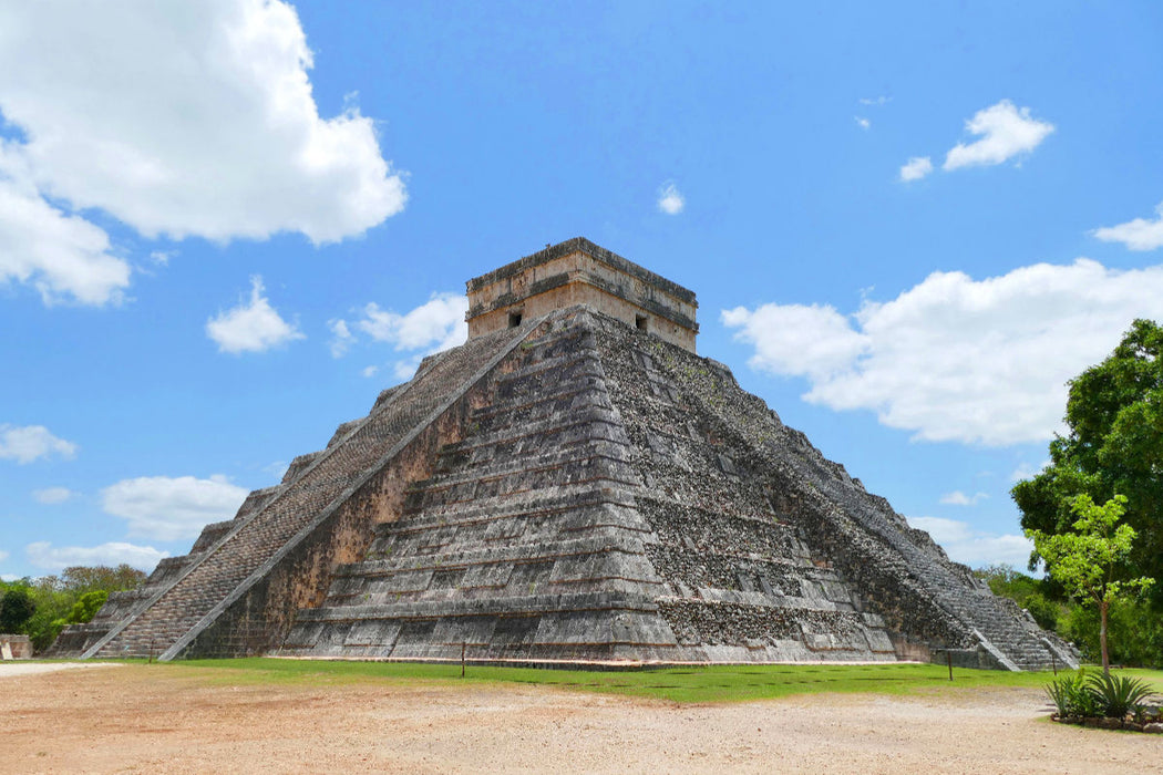 Premium Textil-Leinwand Chichen Itza, El Castillo, Pyramide des Kukulcán