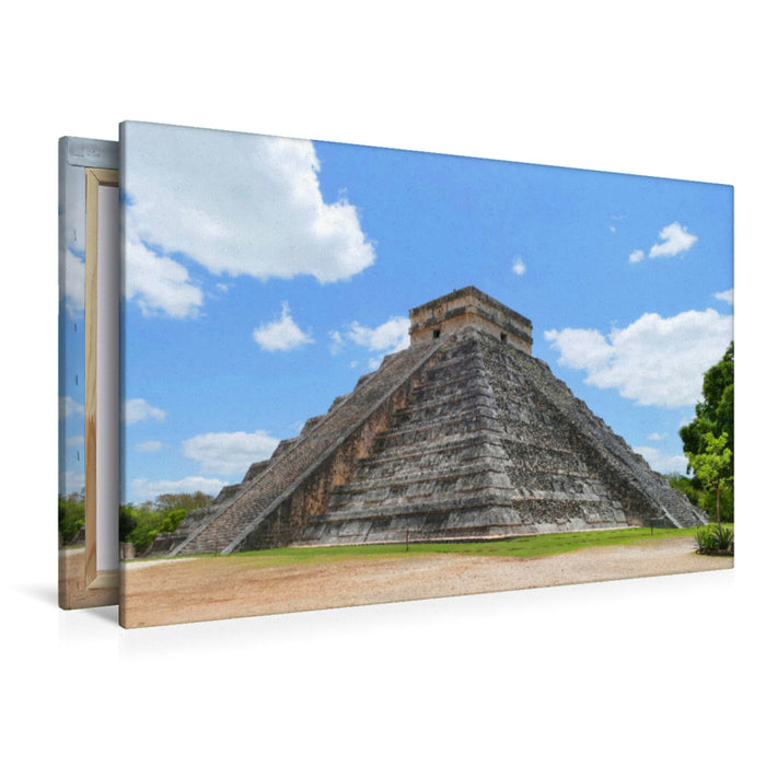 Premium Textil-Leinwand Chichen Itza, El Castillo, Pyramide des Kukulcán