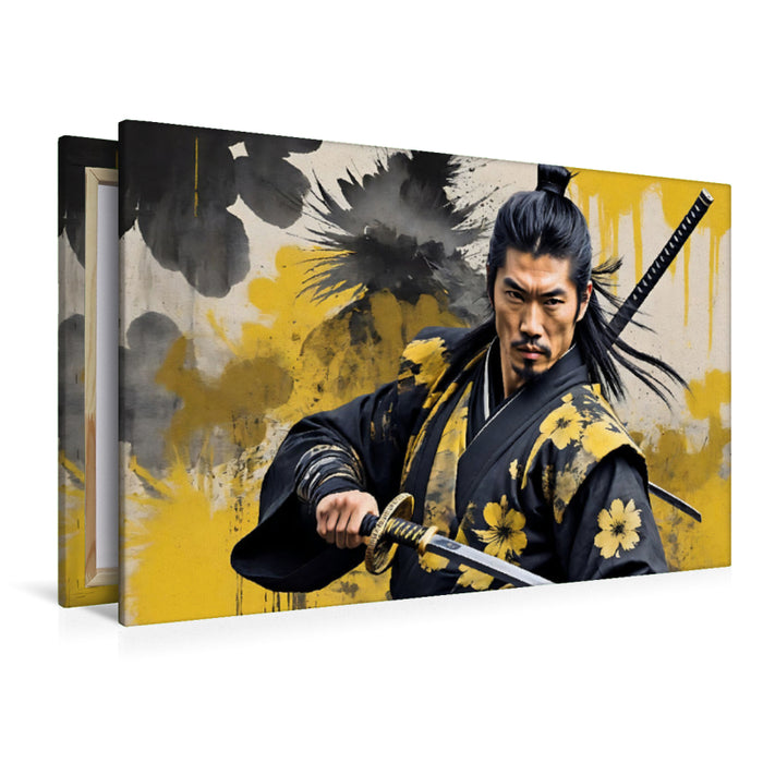 Premium Textil-Leinwand Samurai Raidon - Donnergott