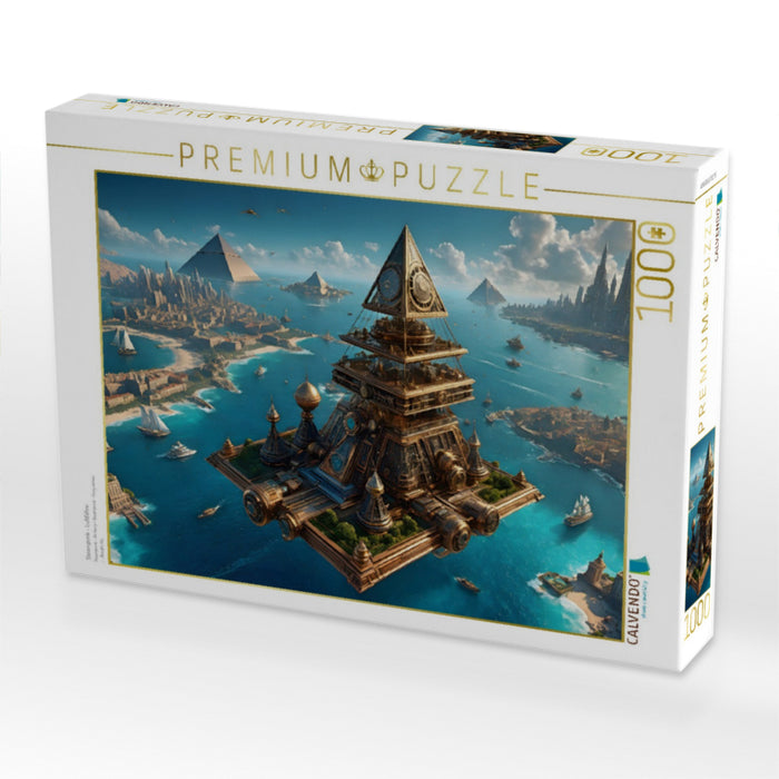 Steampunk - Luftfähre - CALVENDO Foto-Puzzle'