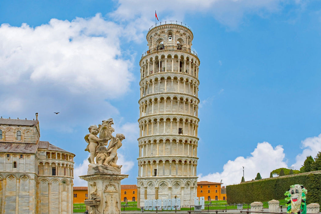 Premium Textil-Leinwand Blick auf den Turm