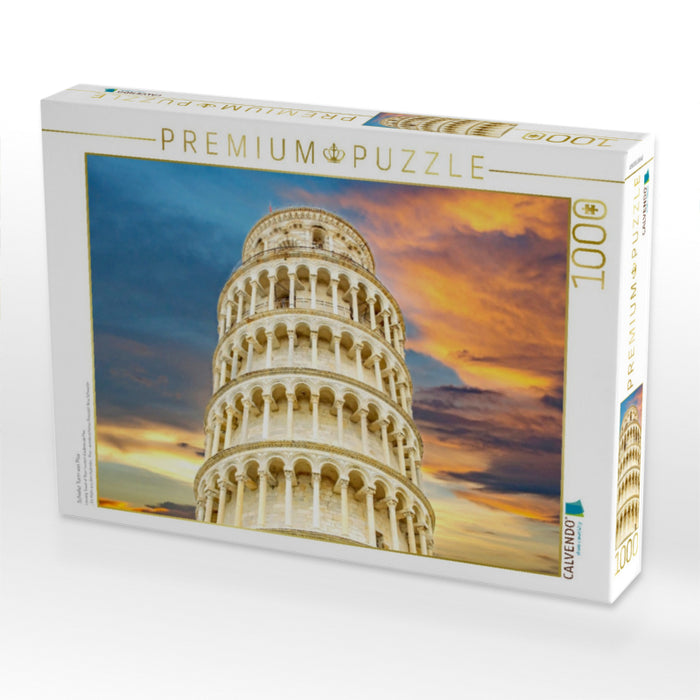 Schiefer Turm von Pisa - CALVENDO Foto-Puzzle'