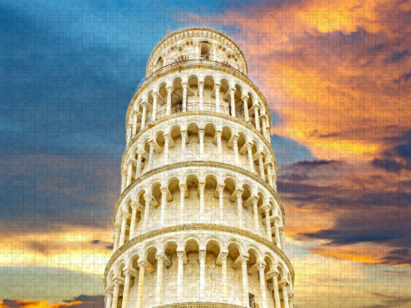 Schiefer Turm von Pisa - CALVENDO Foto-Puzzle'