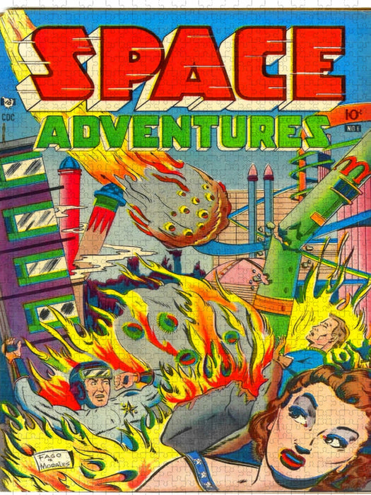 Space Adventures - Ein amerikanischer Comic - CALVENDO Foto-Puzzle'