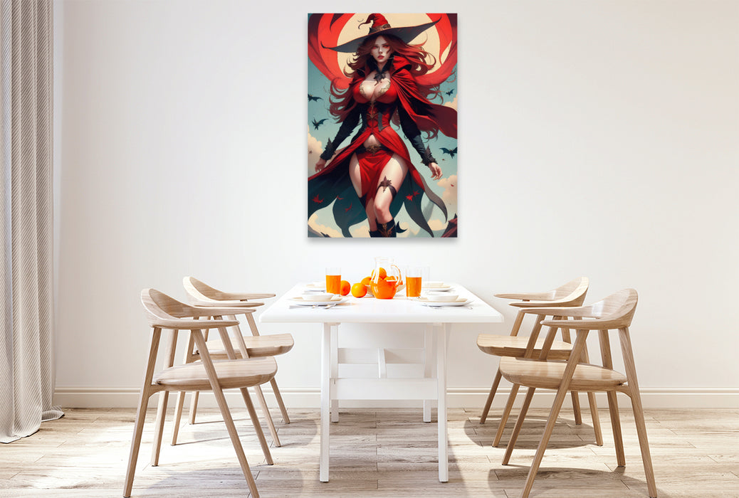 Premium Textil-Leinwand Luna Raventide
