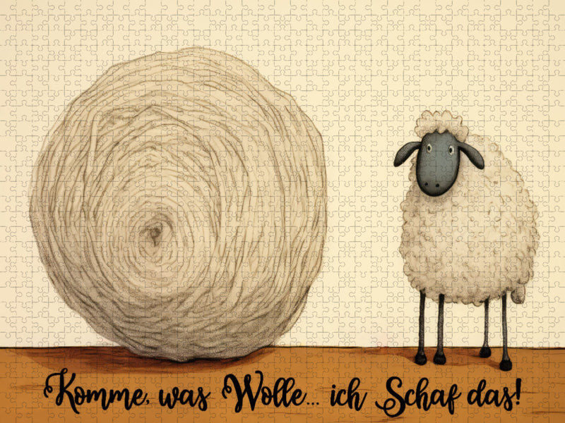 Wollschaf - CALVENDO Foto-Puzzle'