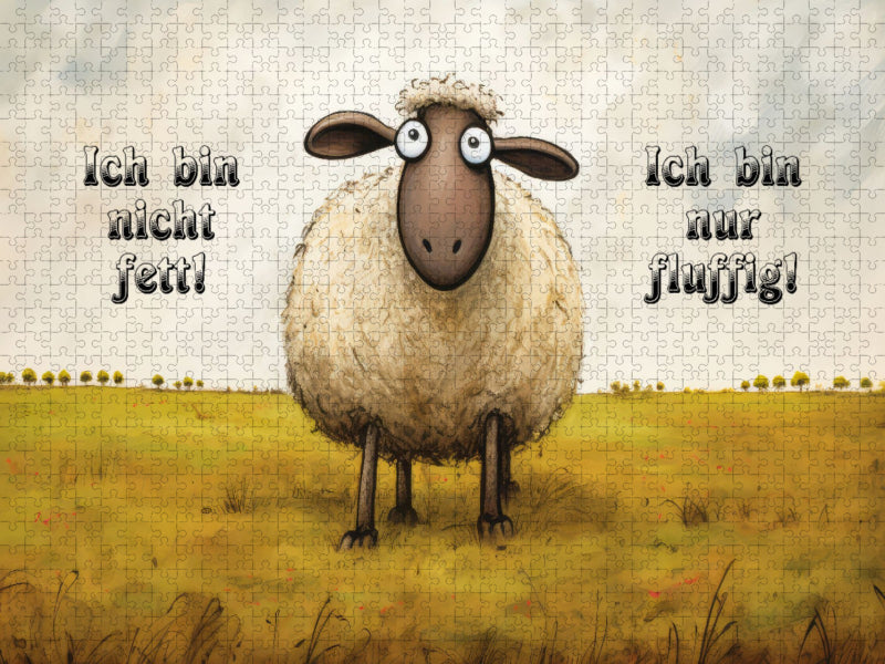 Fluffiges Schaf - CALVENDO Foto-Puzzle'