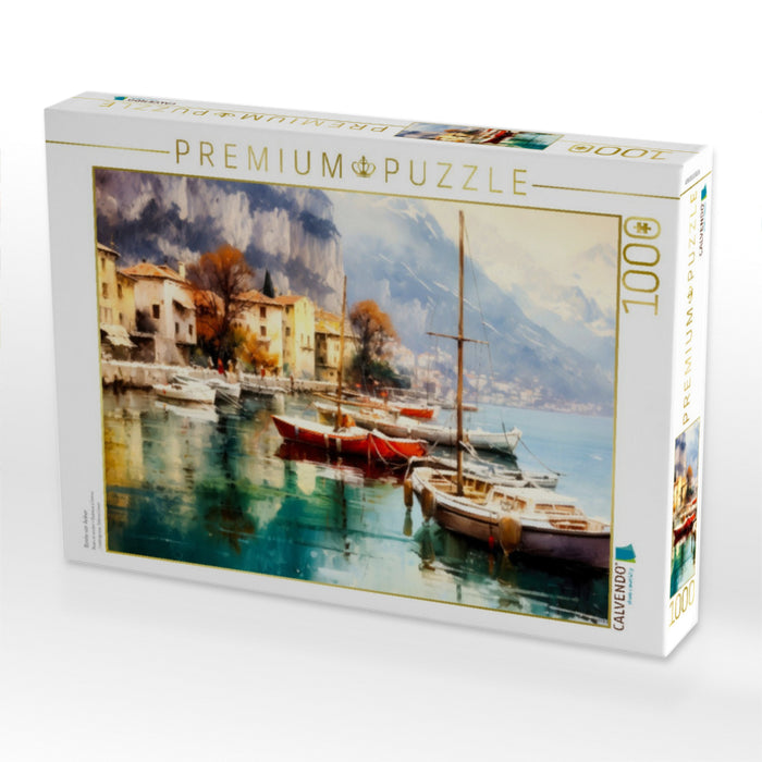 Boote vor Anker - CALVENDO Foto-Puzzle'