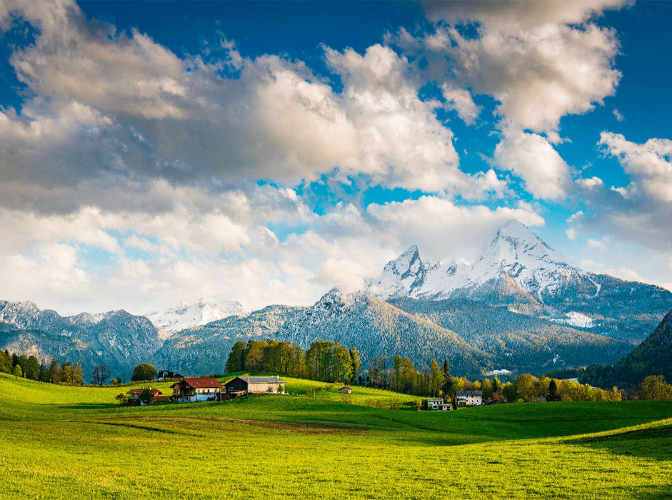 Watzmann im Frühling - CALVENDO Foto-Puzzle'