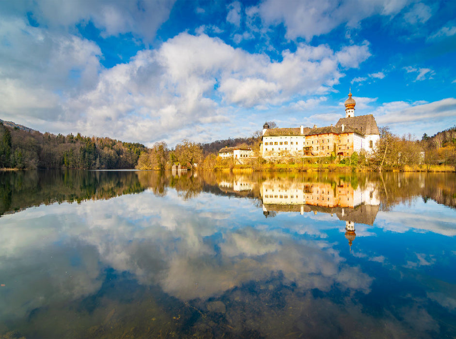 Kloster im Spiegel - CALVENDO Foto-Puzzle'