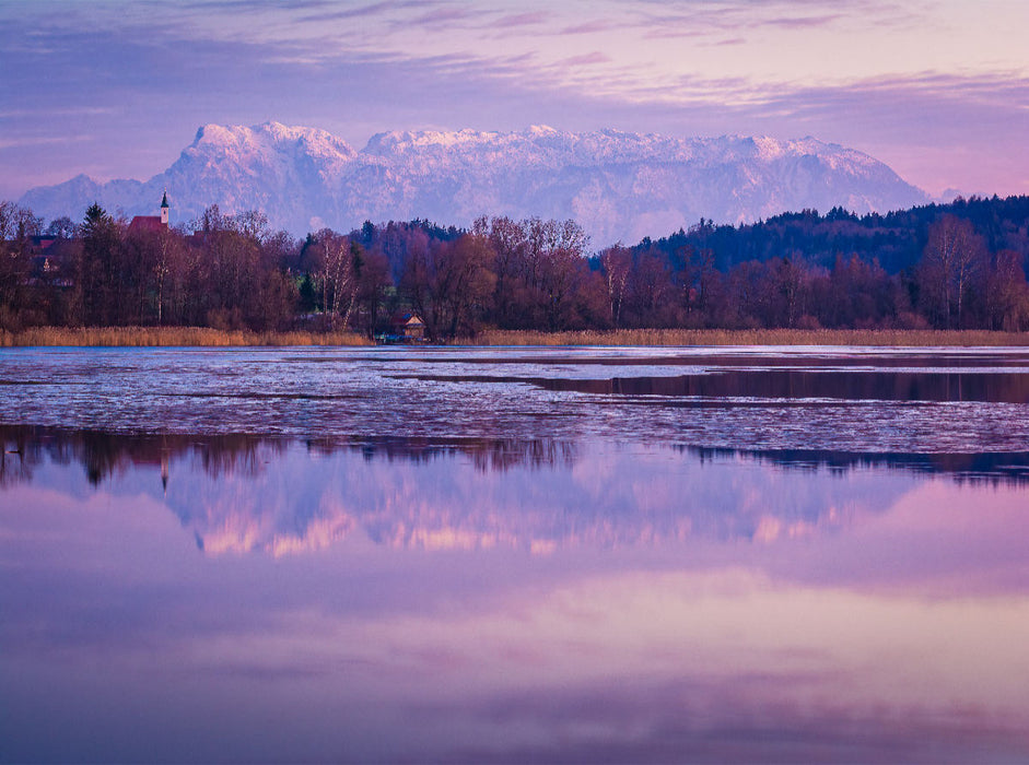 Winter am Abtsdorfer See - CALVENDO Foto-Puzzle'