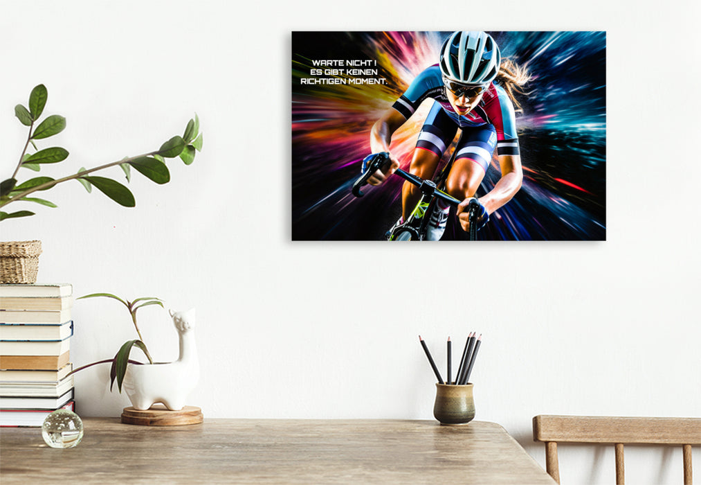 rennrad bilder auf leinwand Premium Textil-Leinwand Ein Motiv aus dem Kalender Rennrad und Motivat — calvendoverlag