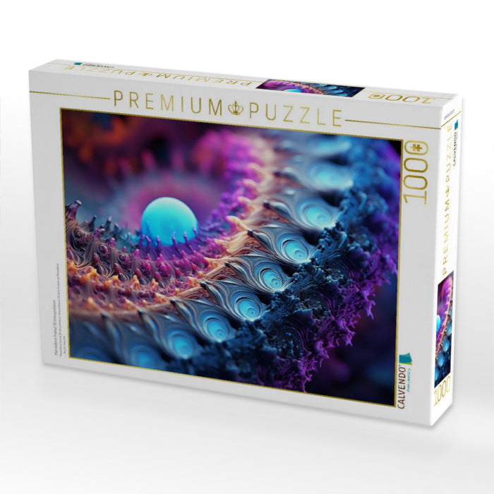Mandelbrot Fraktal 3D Interpretation - CALVENDO Foto-Puzzle'