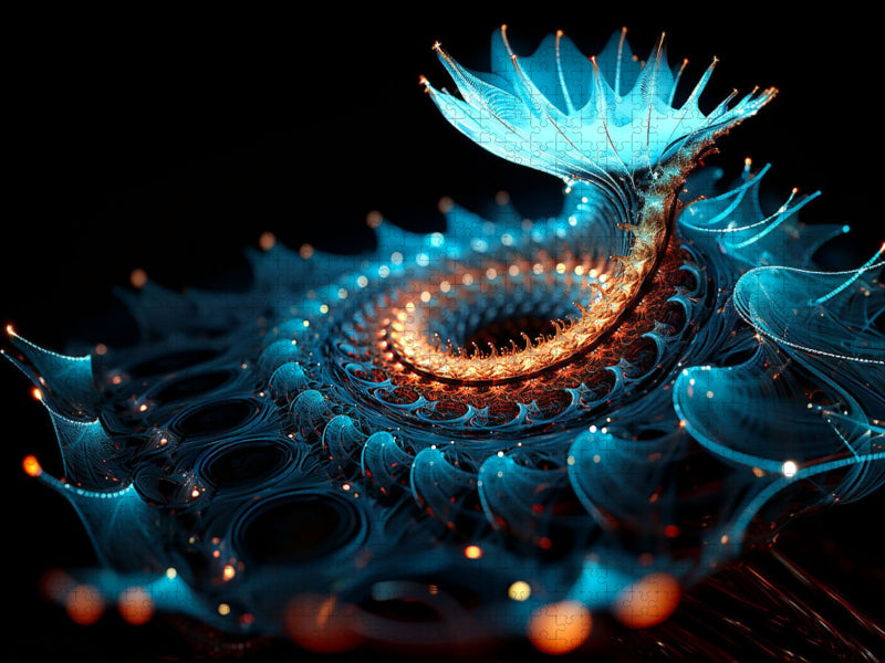 Organische Fibonacci Struktur - CALVENDO Foto-Puzzle'