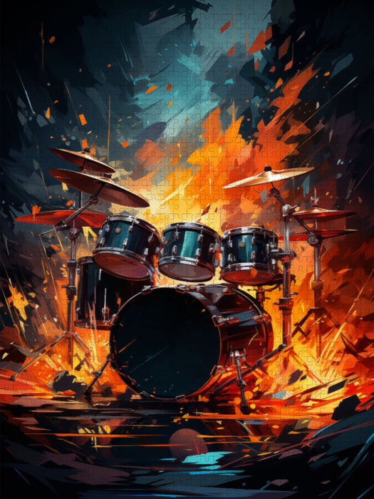 Feuertanz der Rhythmen - CALVENDO Foto-Puzzle'