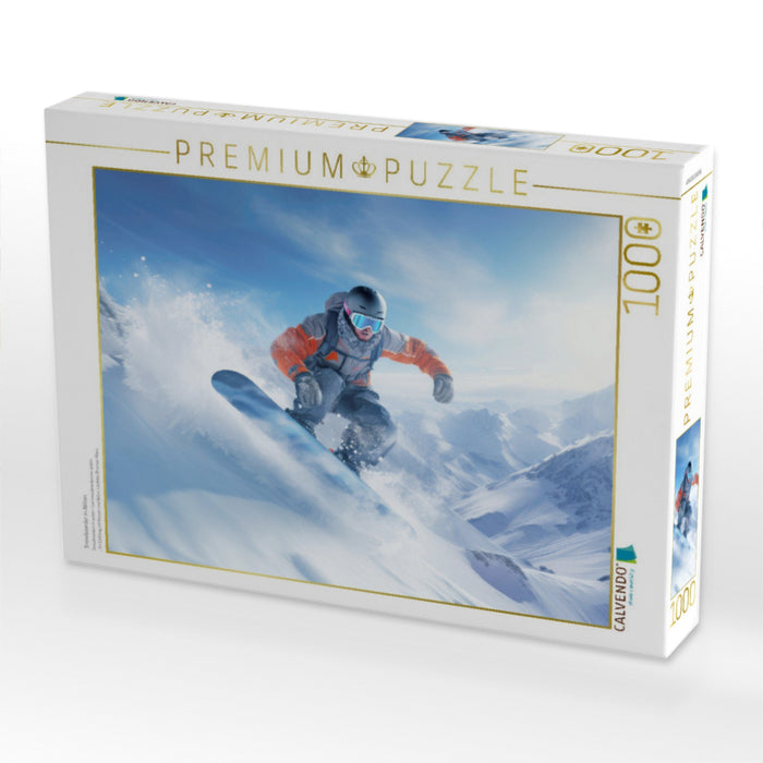 Snowboarder in Aktion - CALVENDO Foto-Puzzle'