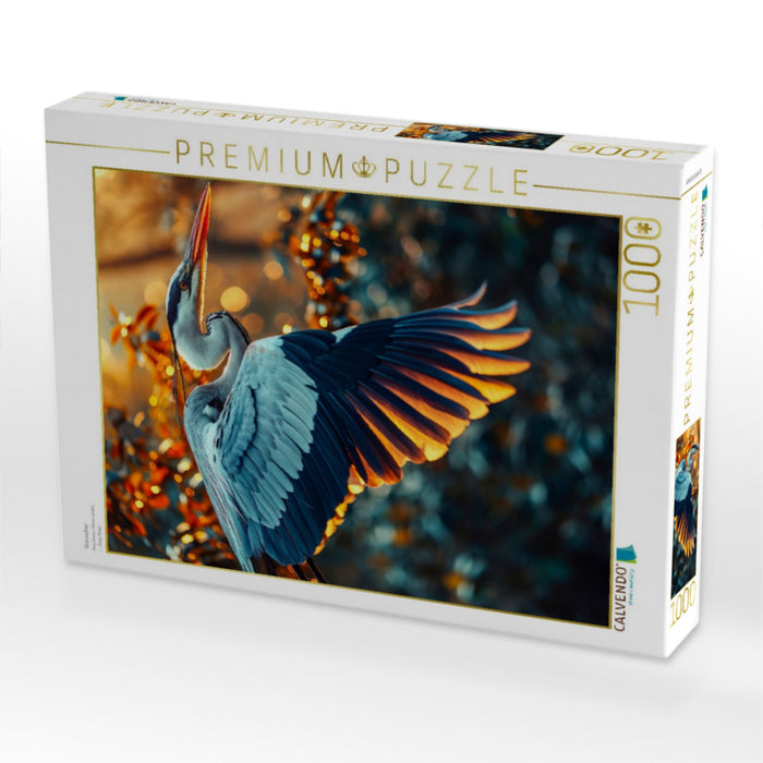 Graureiher - CALVENDO Foto-Puzzle'