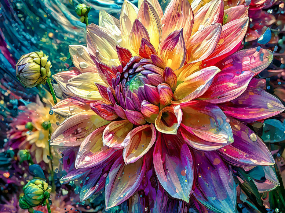 Dahlie - CALVENDO Foto-Puzzle'