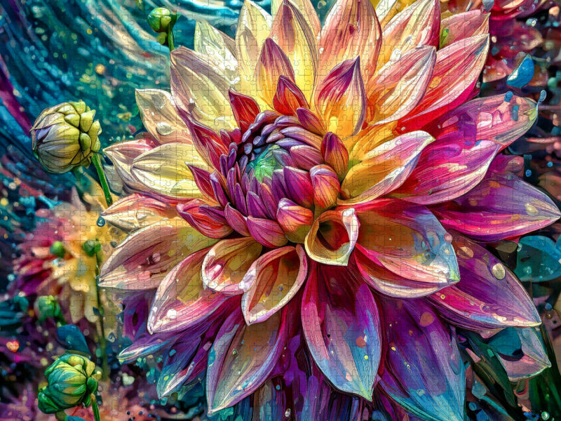 Dahlie - CALVENDO Foto-Puzzle'