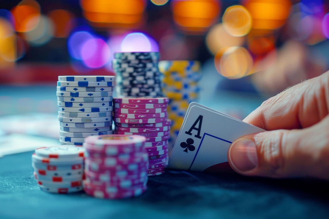 Premium Textil-Leinwand Poker - Texas Hold'em