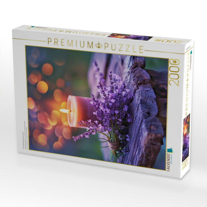 Lavendel bei Kerzenschein - CALVENDO Foto-Puzzle'