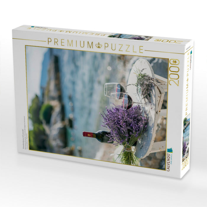 Strandrendevouz mit Lavendel - CALVENDO Foto-Puzzle'