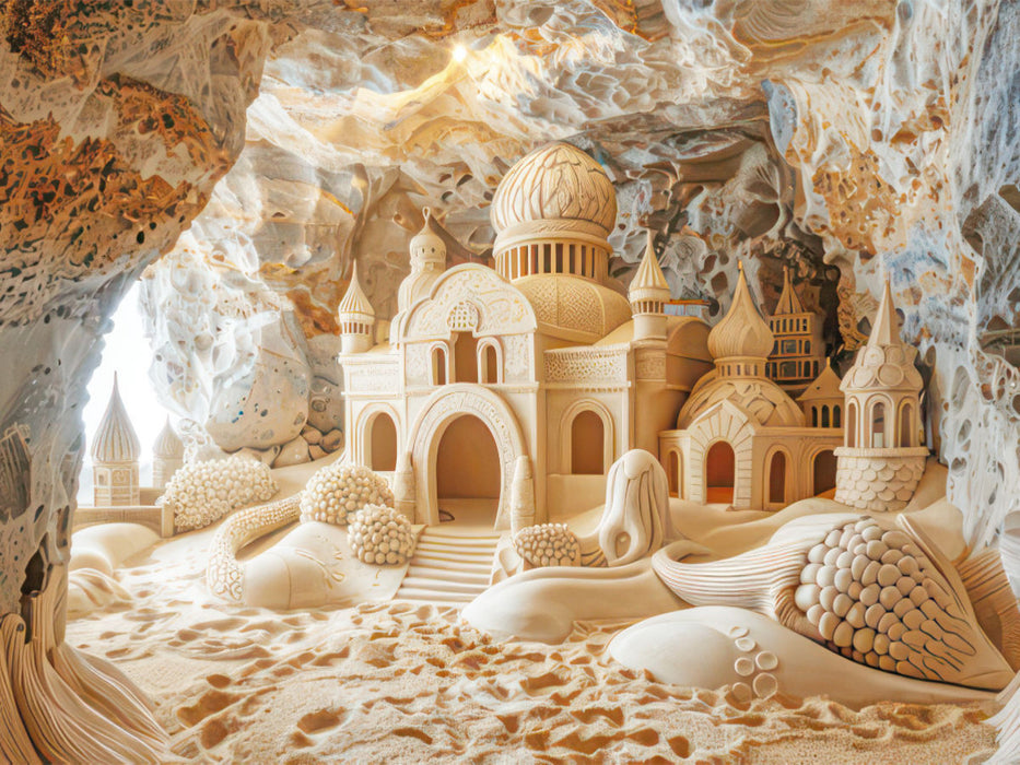 Skulptur aus Sand - CALVENDO Foto-Puzzle'