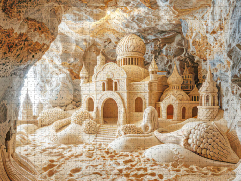 Skulptur aus Sand - CALVENDO Foto-Puzzle'