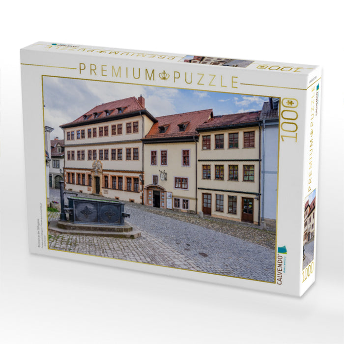 Brunnen an der Stiftsgasse - CALVENDO Foto-Puzzle'