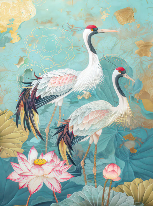 Tiere und Natur im asiatischen Stil - CALVENDO Foto-Puzzle'