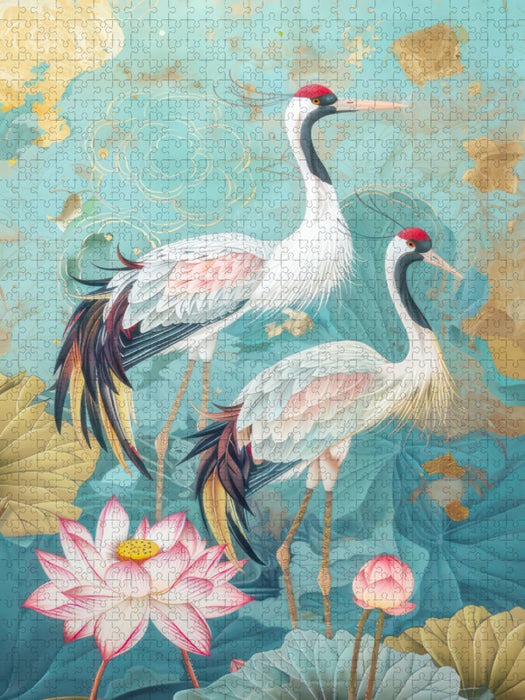 Tiere und Natur im asiatischen Stil - CALVENDO Foto-Puzzle'