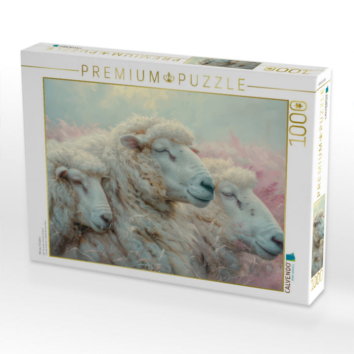 Mit den Schafen - CALVENDO Foto-Puzzle'