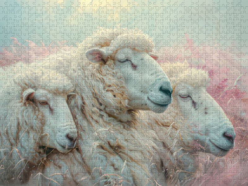 Mit den Schafen - CALVENDO Foto-Puzzle'