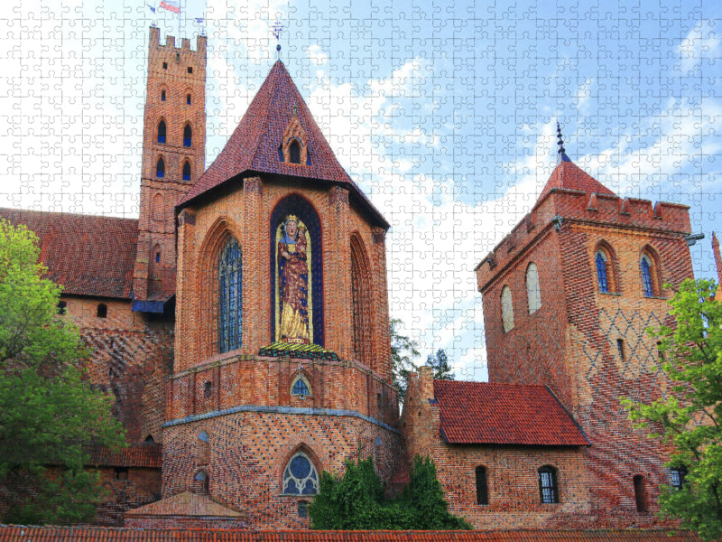 Ordensburg des Deutschen Ordens in Marienburg, polnisch Malbork, in Pommern - CALVENDO Foto-Puzzle'