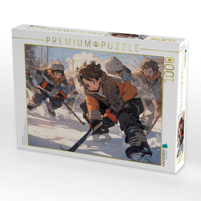 Eishockeyspiel - CALVENDO Foto-Puzzle'
