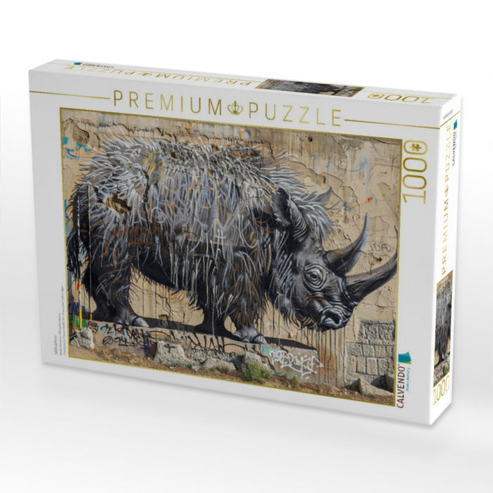 Wollnashorn - CALVENDO Foto-Puzzle'