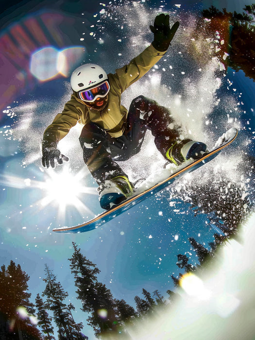 Ein Meister auf seinem Snowboard - CALVENDO Foto-Puzzle'