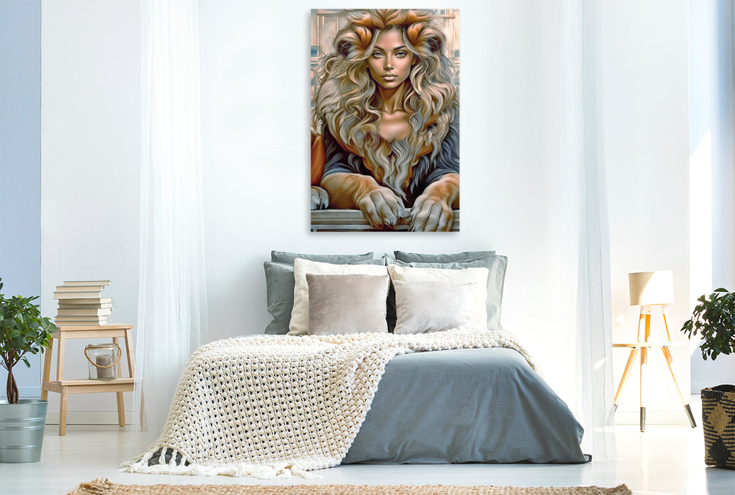 Premium Textil-Leinwand Sphinx