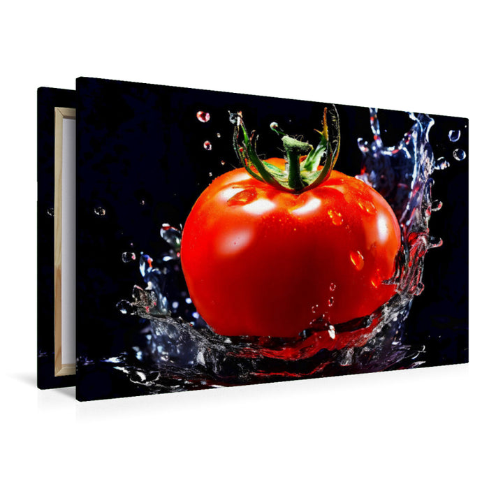 Premium Textil-Leinwand Tomate - Solanum lycopersicum