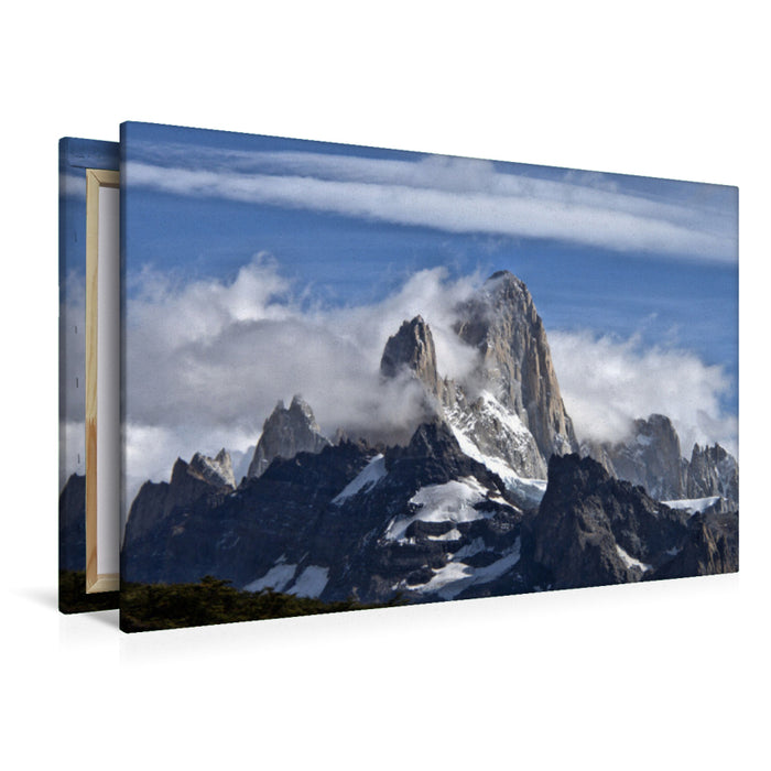 Premium Textil-Leinwand Fitz Roy