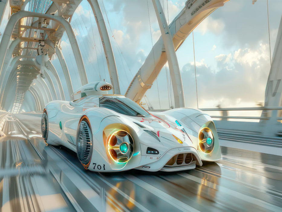 Futuristische Flitzer - CALVENDO Foto-Puzzle'
