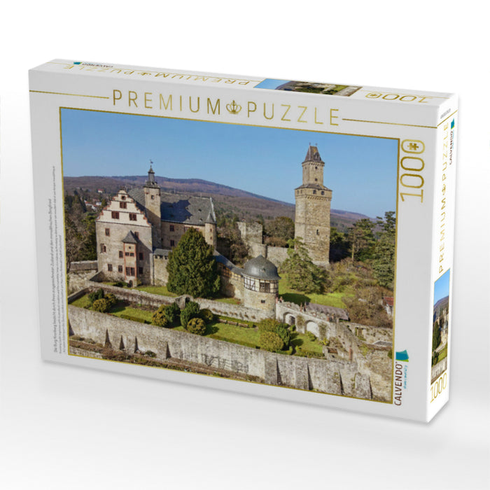 Die Burg Kronberg besticht durch ihren ausgezeichneten Zustand und den monolithischen Bergfried - CALVENDO Foto-Puzzle'